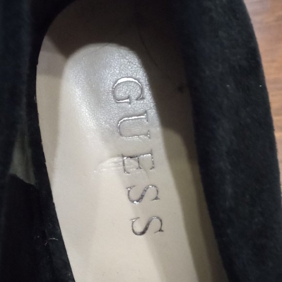 Guess Suede Color-block Platform Heels - Picture 5 of 5